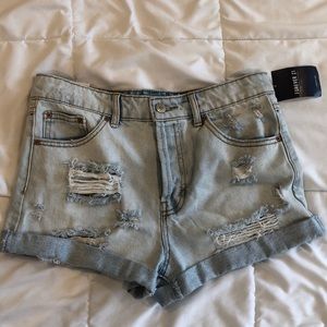 High Wasted Denim Shorts